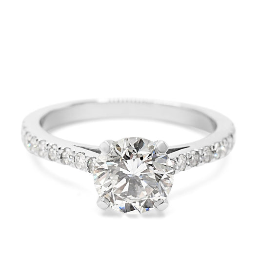 Boodles Certificated Solitaire Brilliant Cut Diamond Ring - Platinum