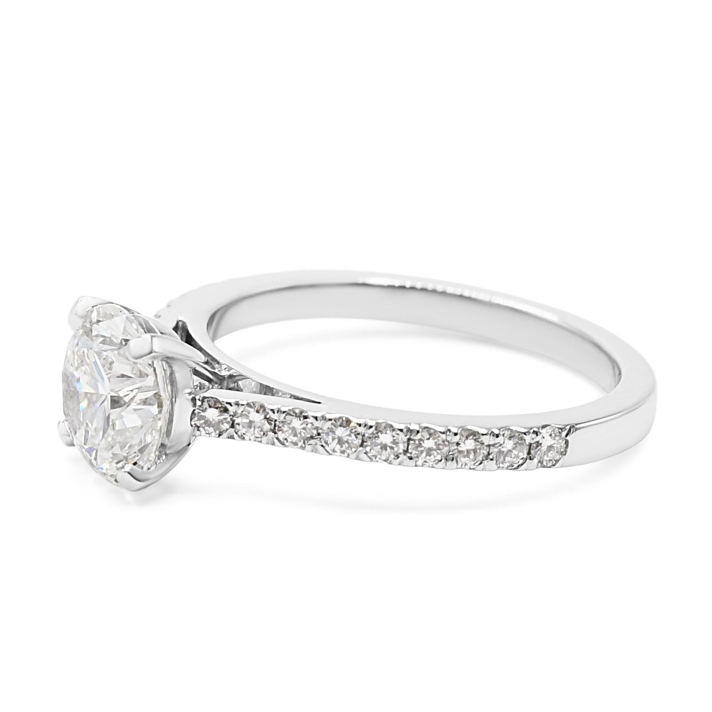 Boodles Certificated Solitaire Brilliant Cut Diamond Ring - Platinum