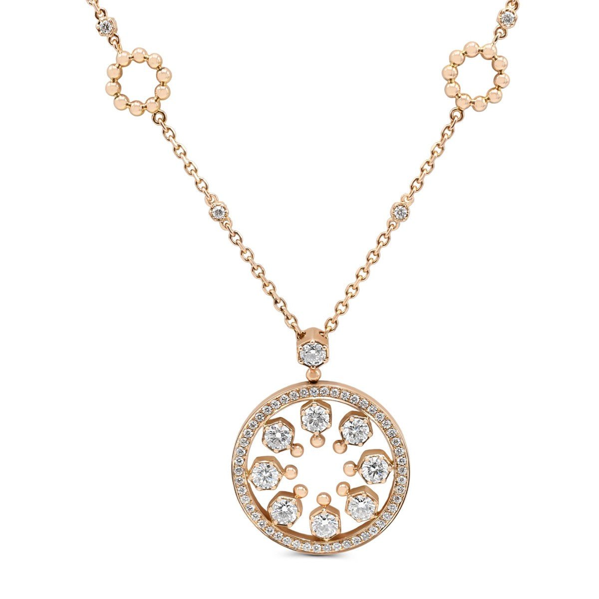 Boodles Circus Large Diamond Pendant - 18ct  Rose Gold