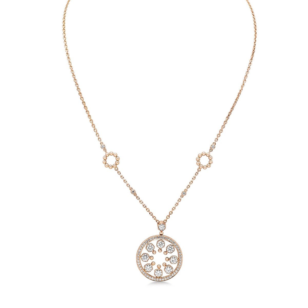 Boodles Circus Large Diamond Pendant - 18ct  Rose Gold