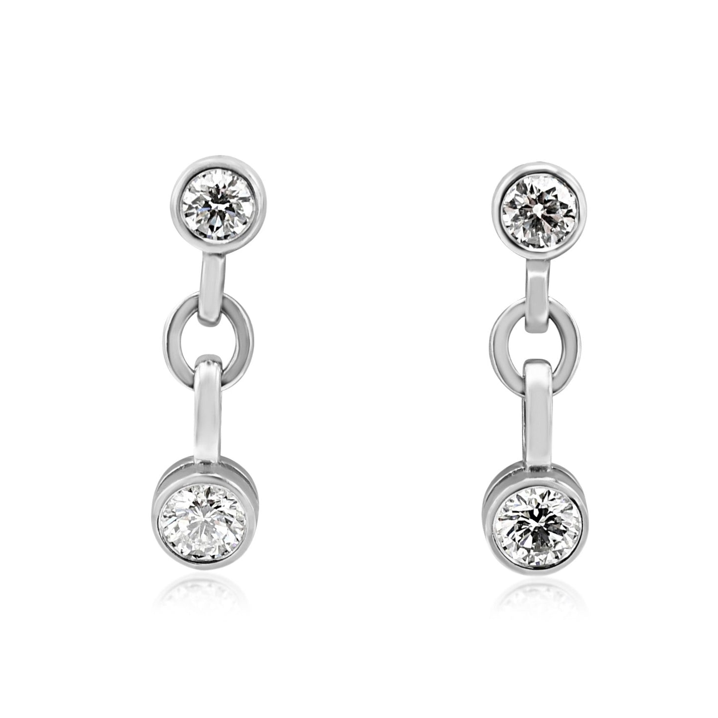 Boodles Diamond Drop Earrings - 18ct White Gold