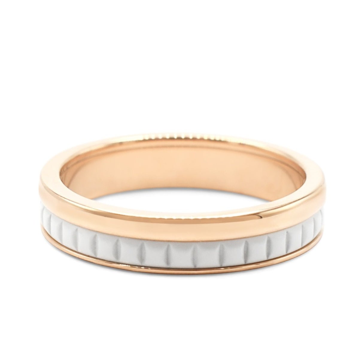 Boucheron Quatre White Edition Wedding Band Size 49 - 18ct Rose Gold