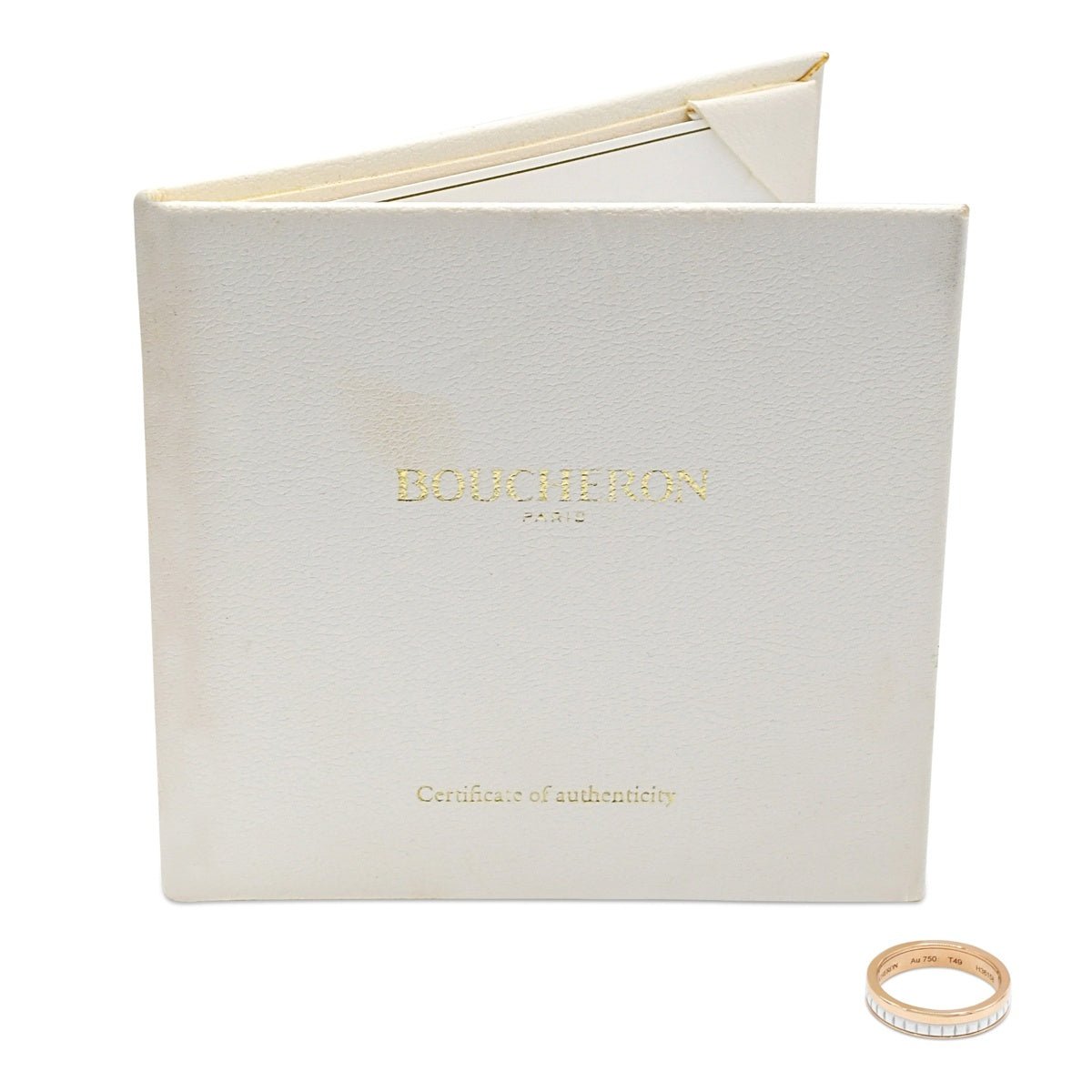 Boucheron Quatre White Edition Wedding Band Size 49 - 18ct Rose Gold