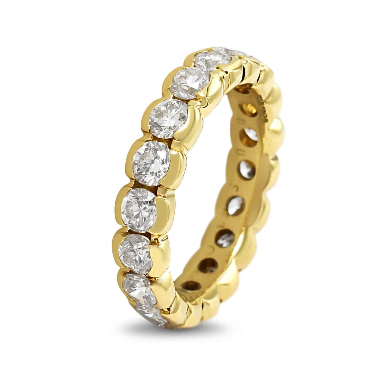 Brilliant Cut Diamond Full Eternity Ring - 18ct Yellow Gold