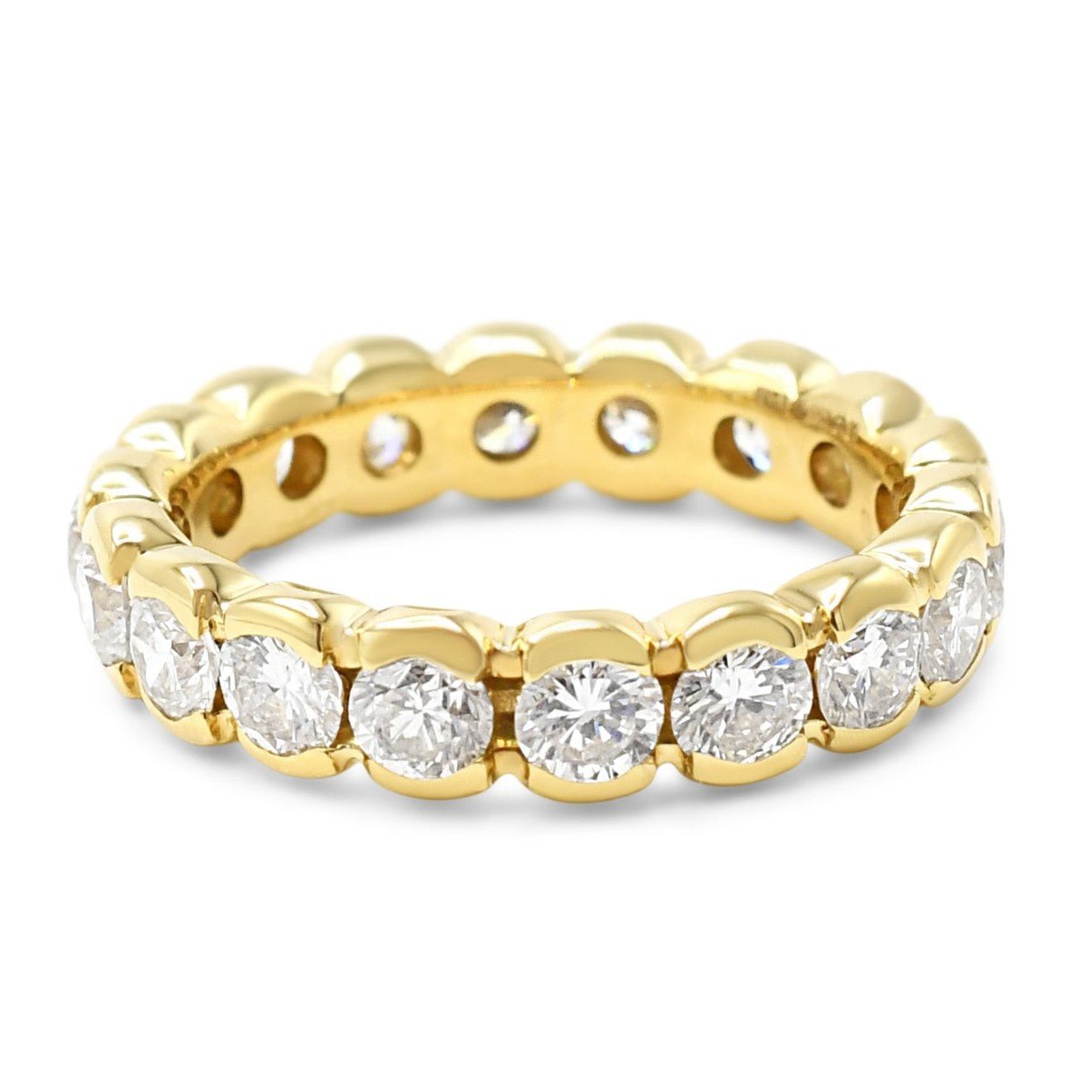 Brilliant Cut Diamond Full Eternity Ring - 18ct Yellow Gold