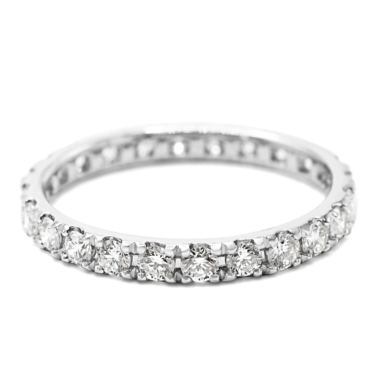 Brilliant Cut Diamond Full Eternity Ring - Platinum