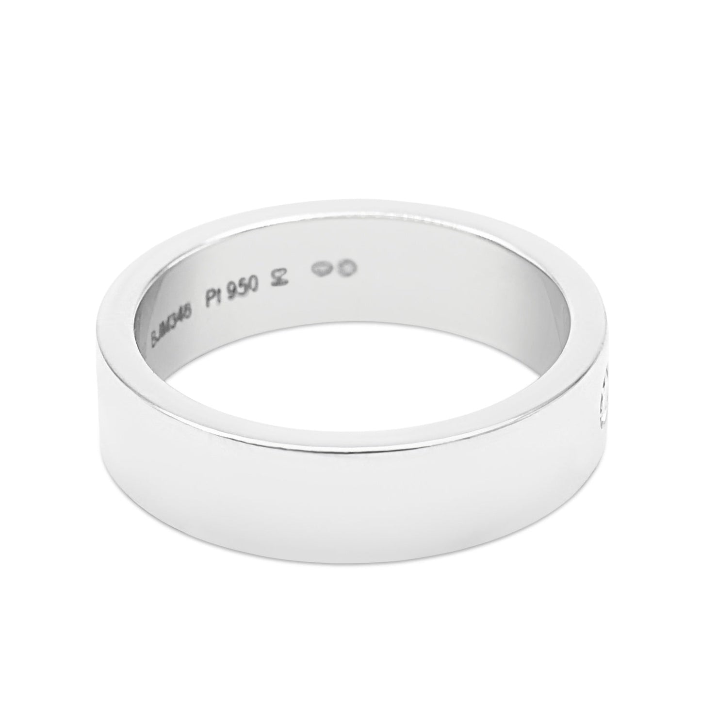 C de Cartier Wedding Ring, 5 mm, 1 Diamond - Platinum