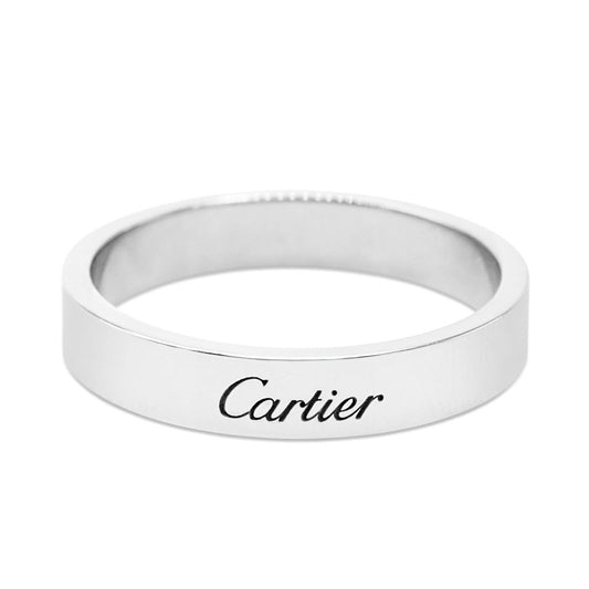 Cartier 4mm Wedding Band Size 61 - Platinum