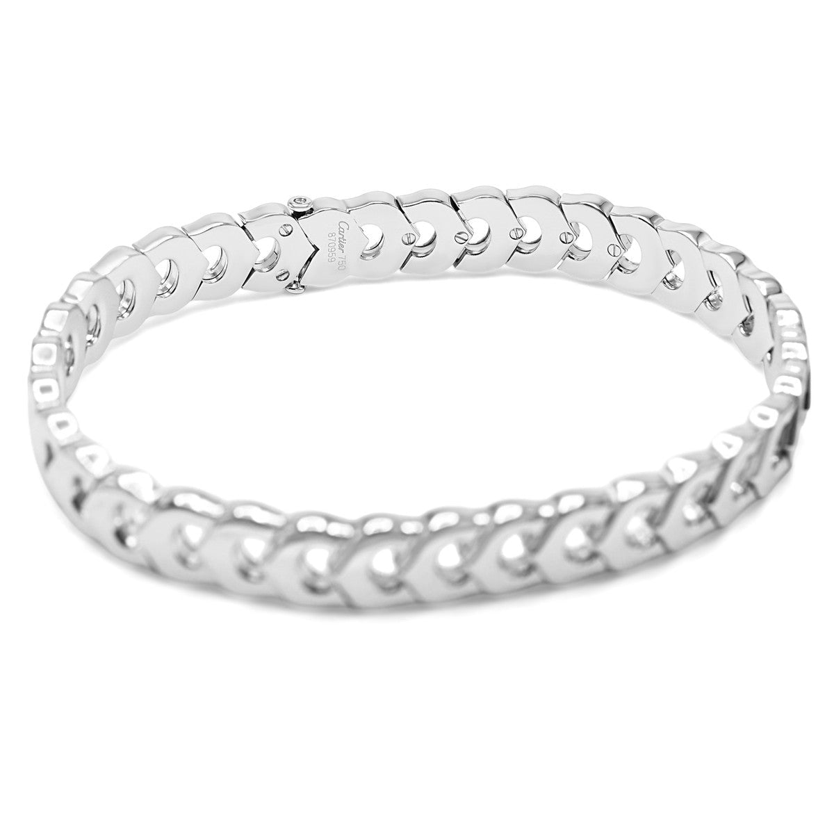 Cartier C de Cartier Link Bracelet In White