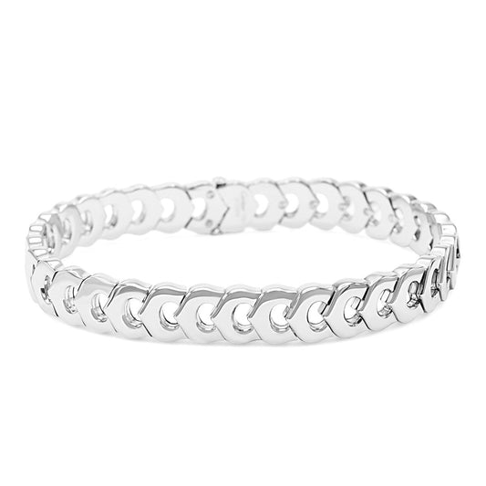 Cartier C de Cartier Link Bracelet In White