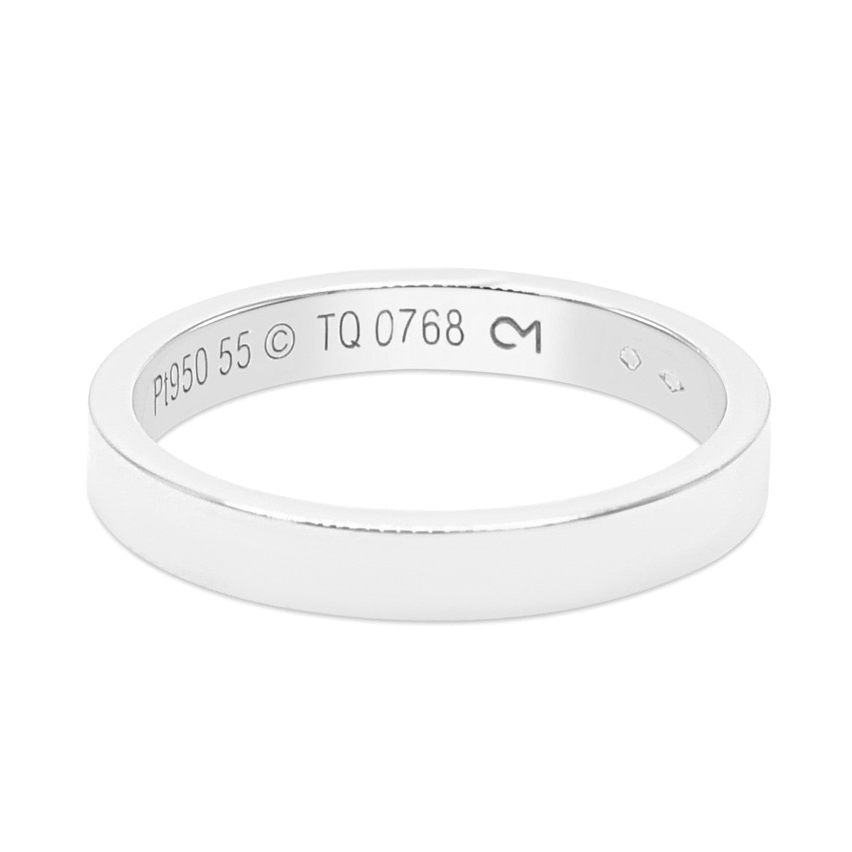 Cartier C de Cartier Wedding Band, 3mm Width Size 55- Platinum