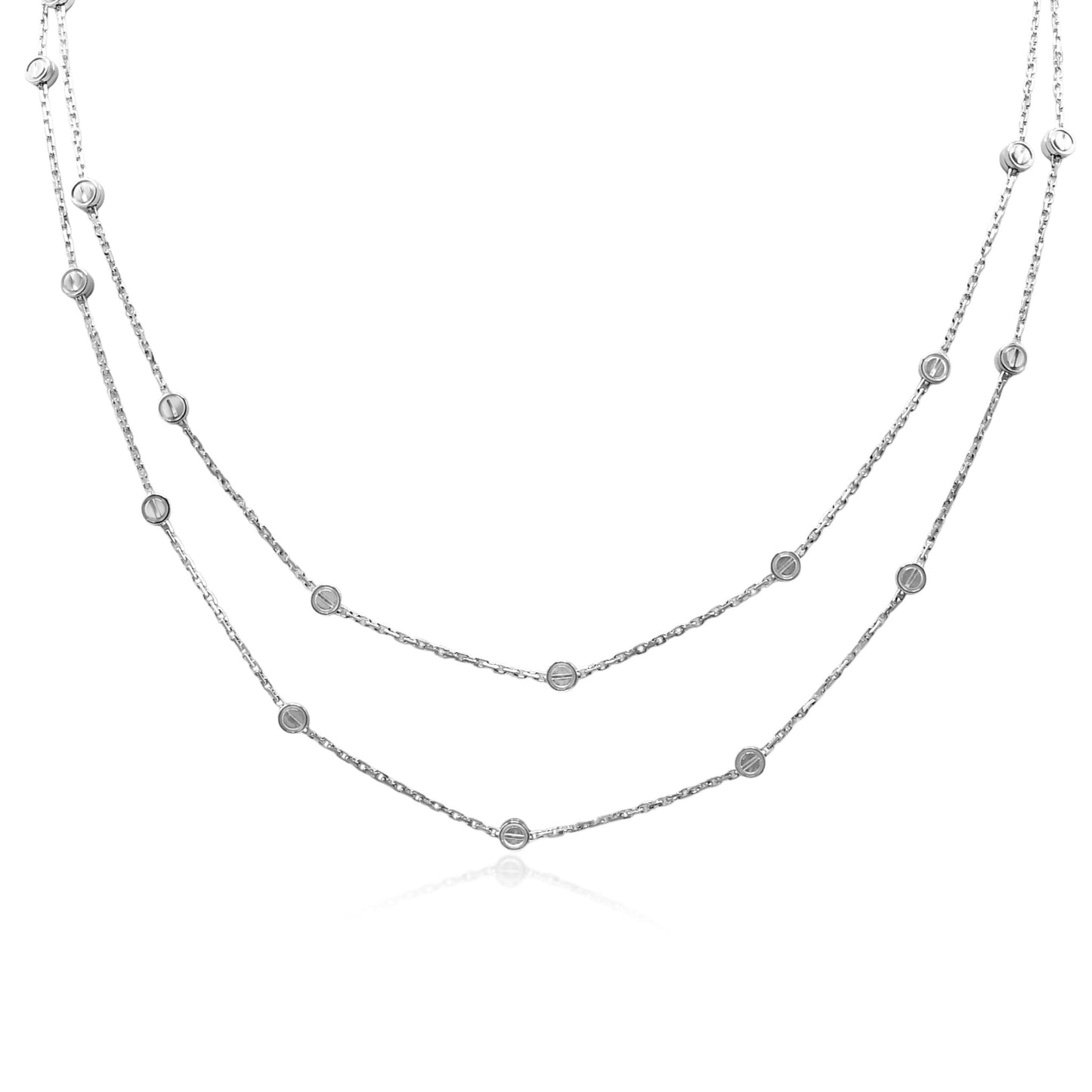 Cartier LOVE Stations Longchain 30 Motif Necklace