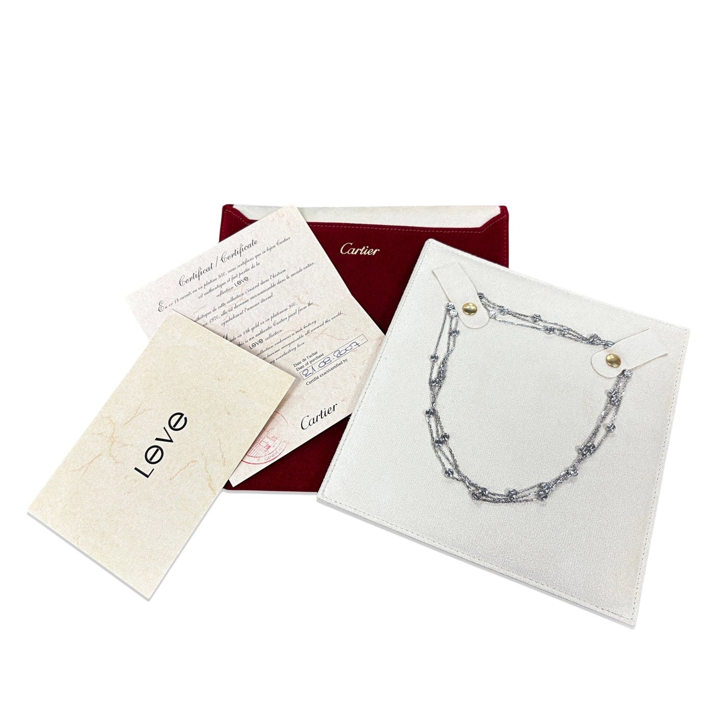 Cartier LOVE Stations Longchain 30 Motif Necklace