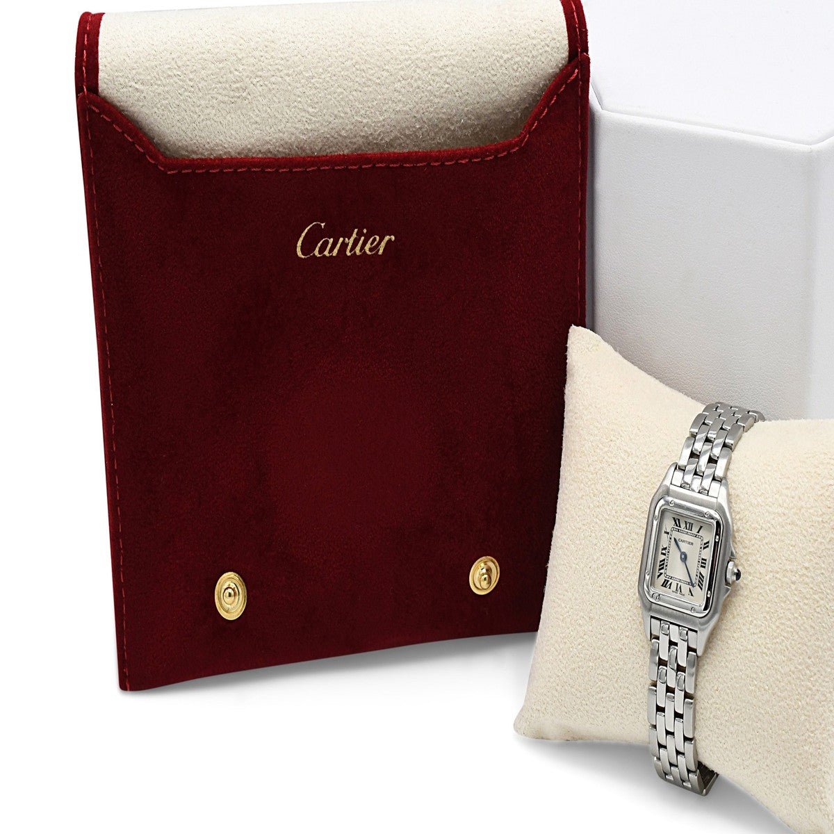 Cartier Panthere Stainless Steel 22mm Quartz Watch Ref 1320