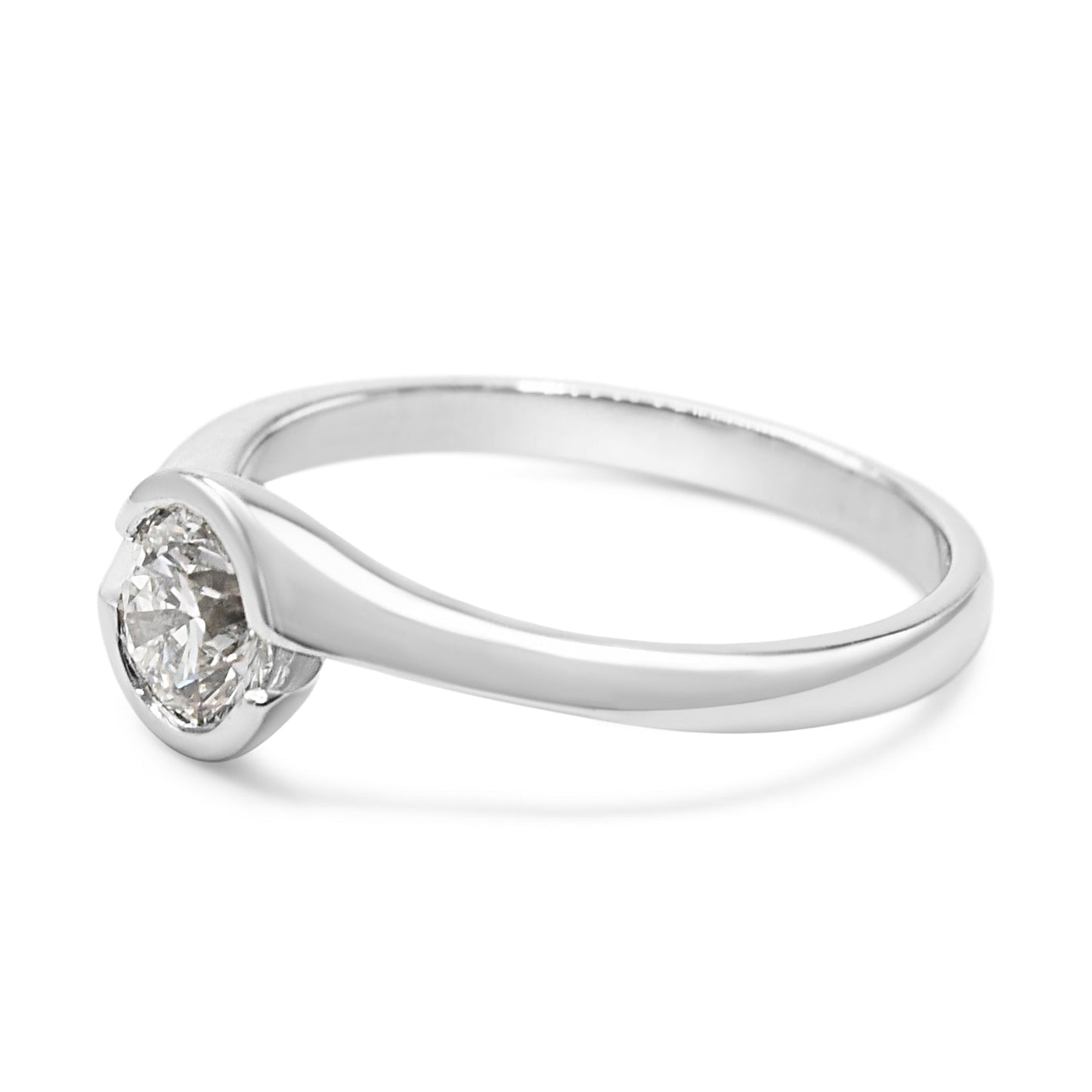Certificated Brilliant Cut Diamond Ring - Platinum