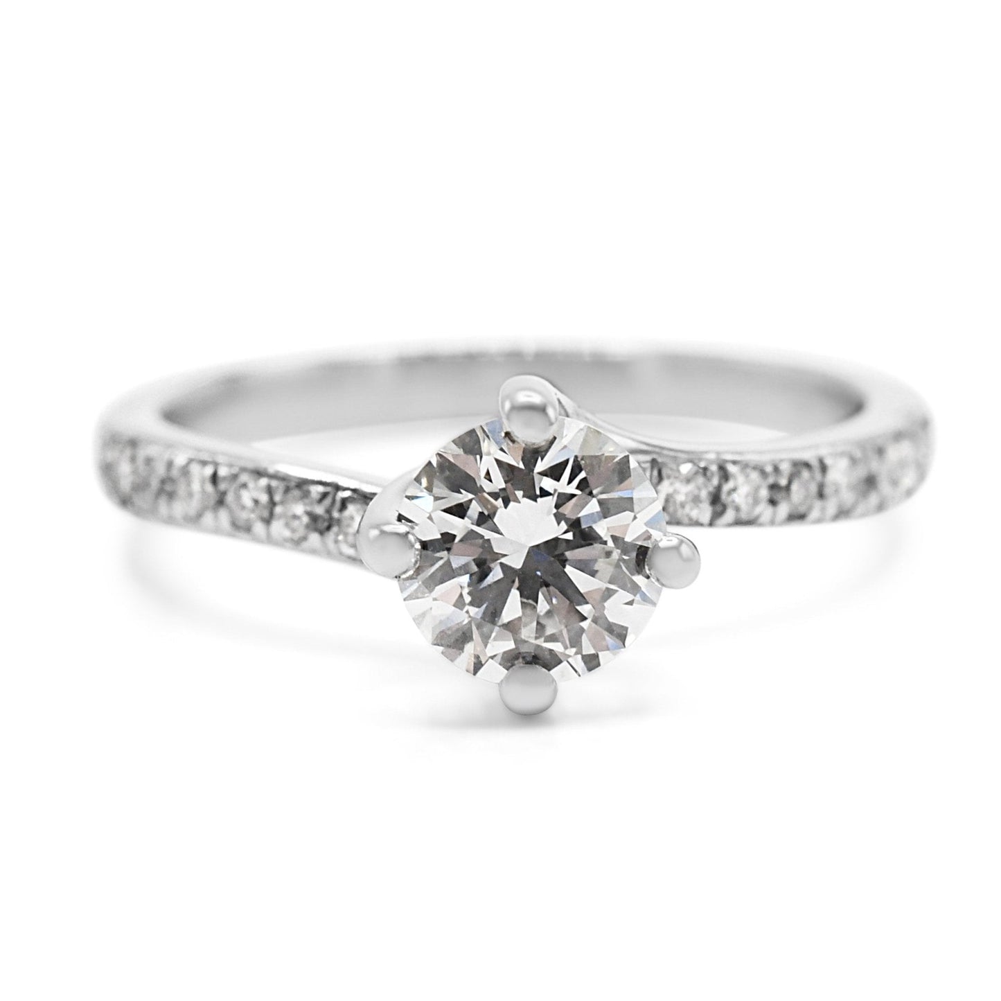 Certificated Brilliant Cut Diamond Set Ring - Platinum