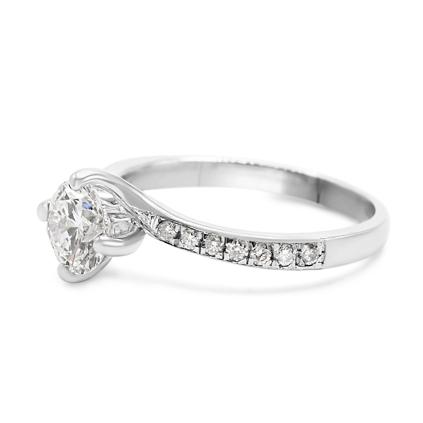 Certificated Brilliant Cut Diamond Set Ring - Platinum
