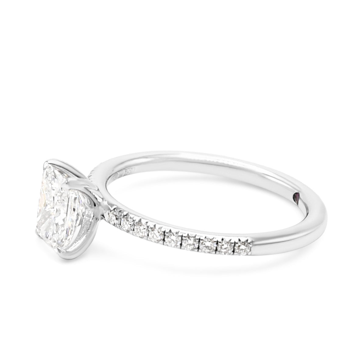 Certificated Rectangular Modified Brilliant Cut Diamond Ring