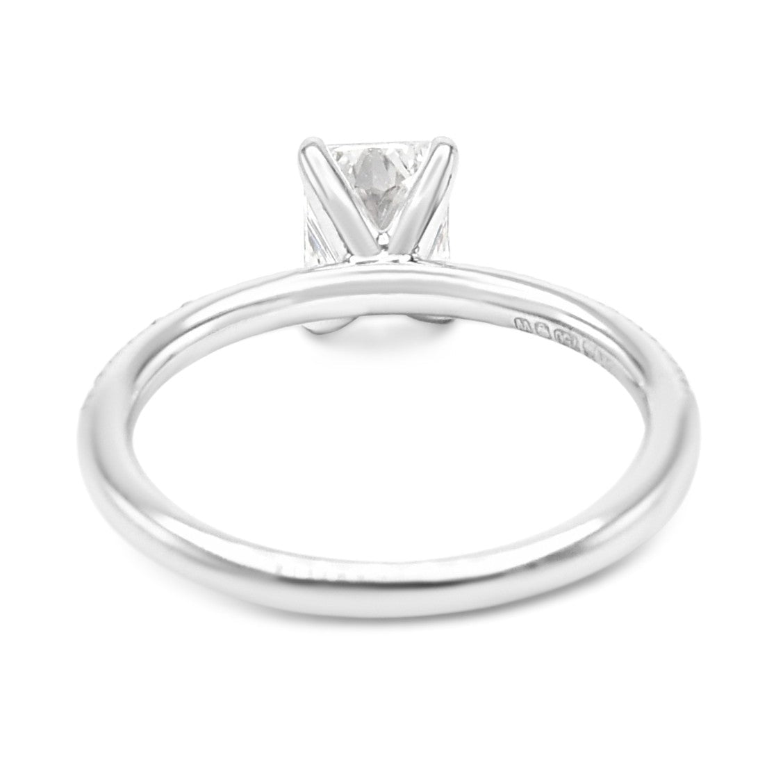 Certificated Rectangular Modified Brilliant Cut Diamond Ring
