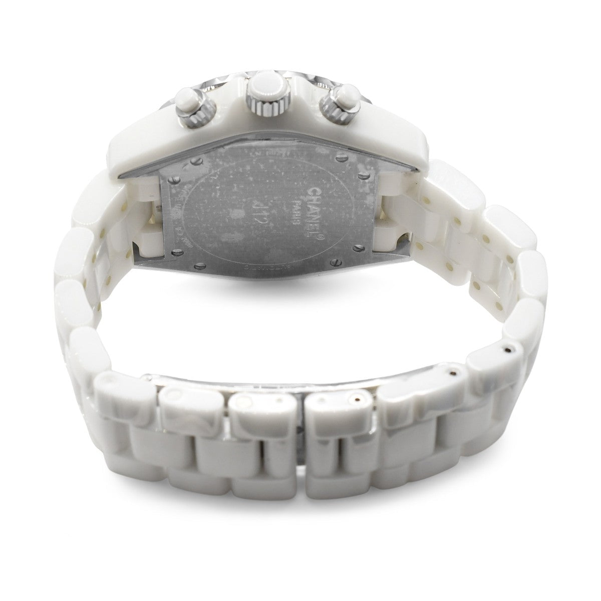 Chanel 41mm White Ceramic Automatic Chronograph Watch Ref - H2009
