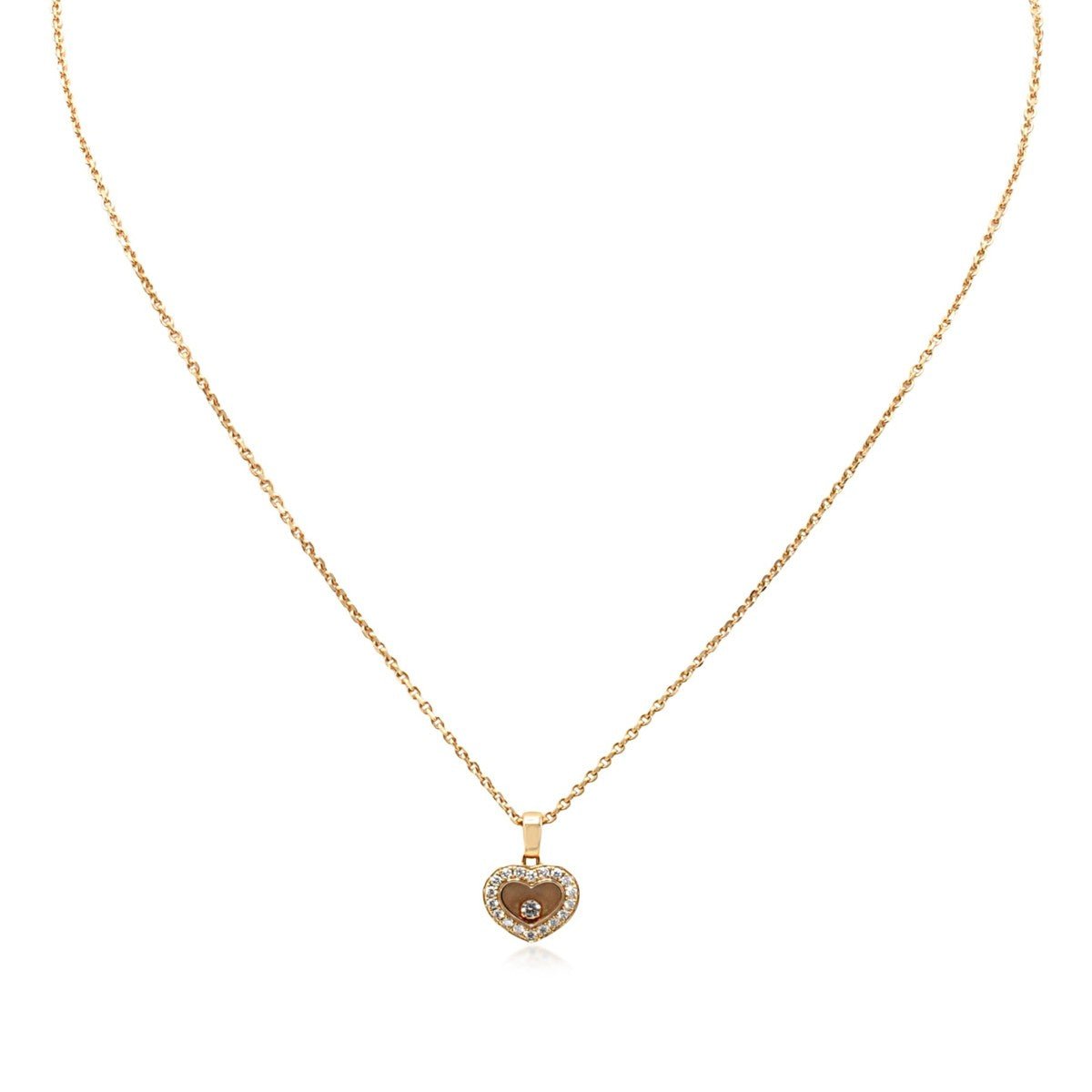 Chopard Happy Diamonds Icons Pendant Necklace - 18ct Rose Gold