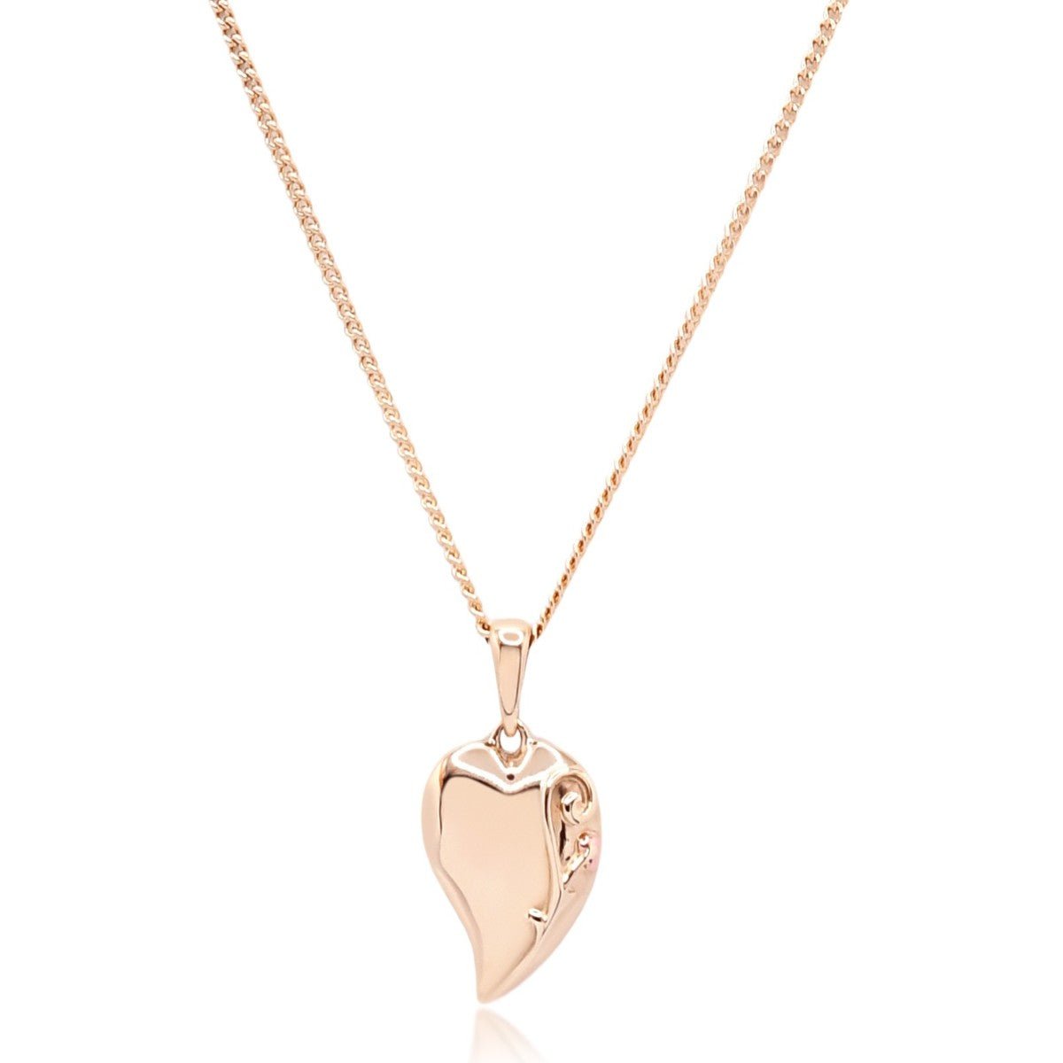 Clogau Heart Pendant On Necklace In Yellow - 9ct Welsh Gold