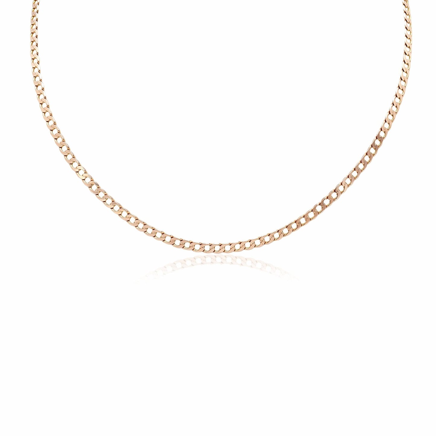 Curb Link Necklace - 9ct Yellow Gold