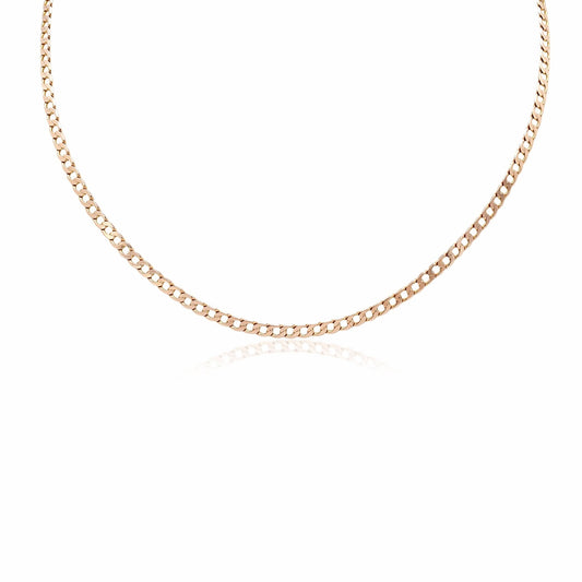 Curb Link Necklace - 9ct Yellow Gold