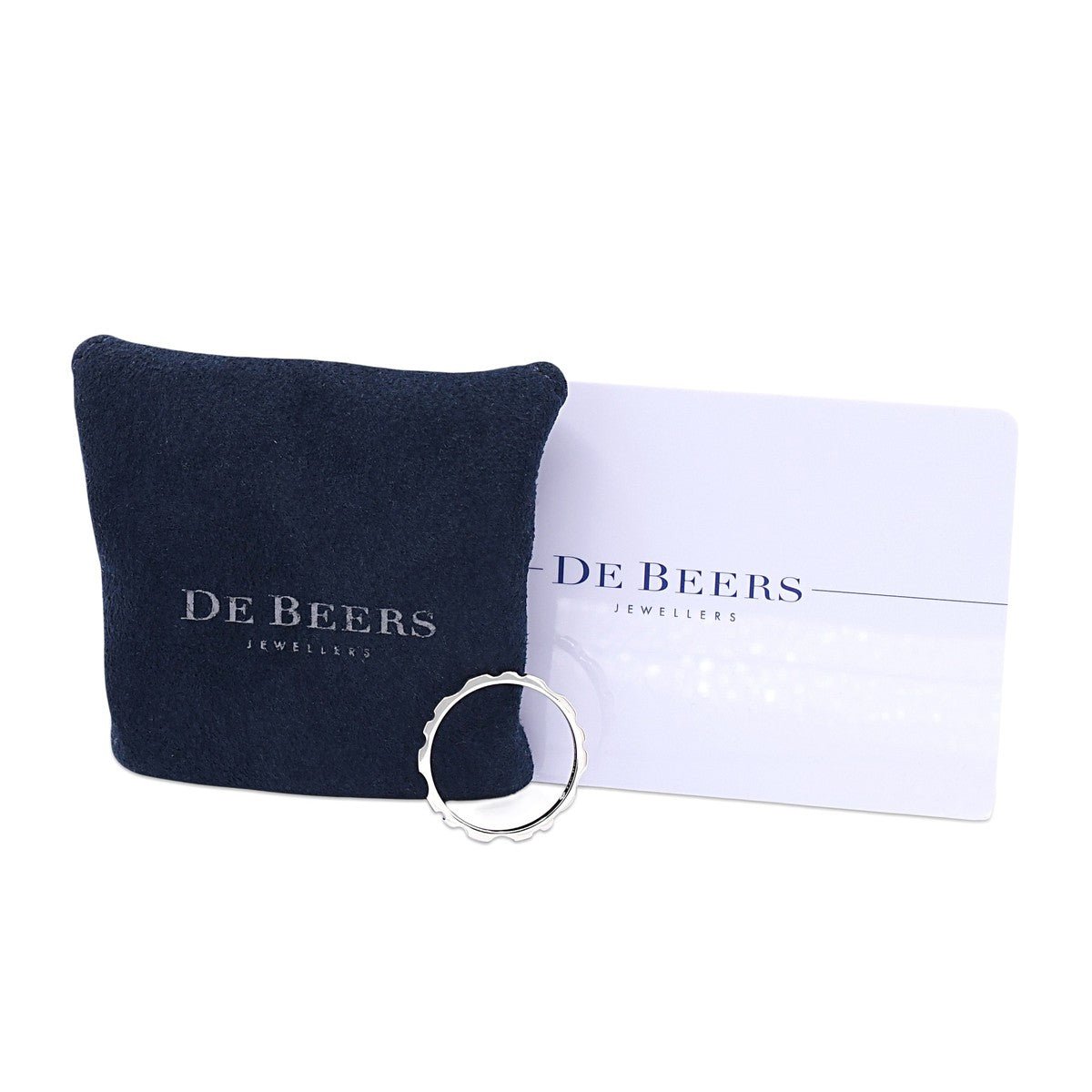 De Beers RVL Band Ring Size 60 - 18ct White Gold