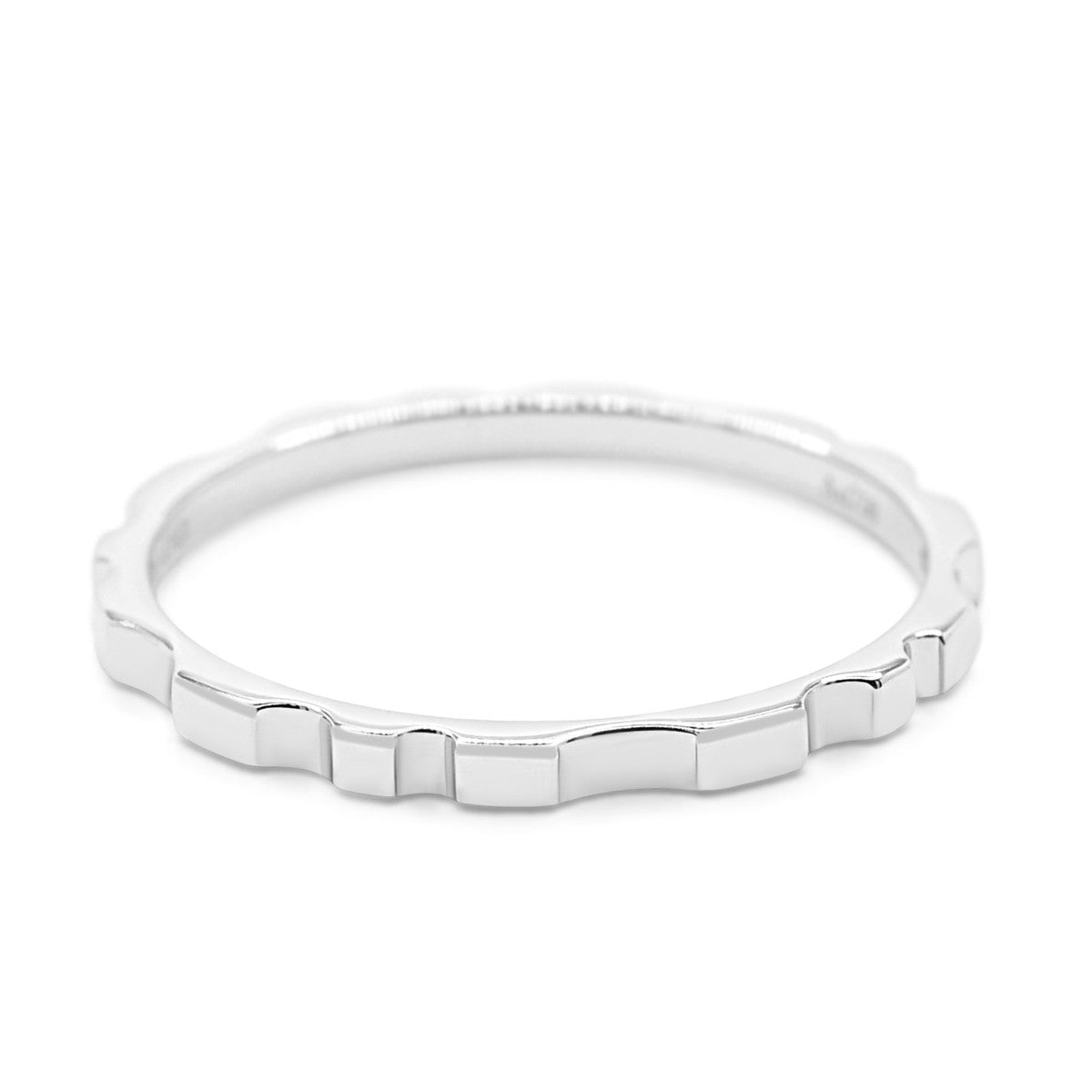 De Beers RVL Band Ring Size 60 - 18ct White Gold