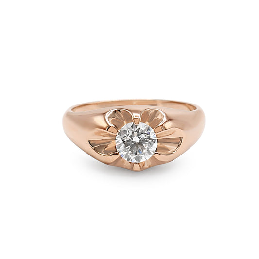 GIA Certificated Solitaire Brilliant Cut Diamond Ring