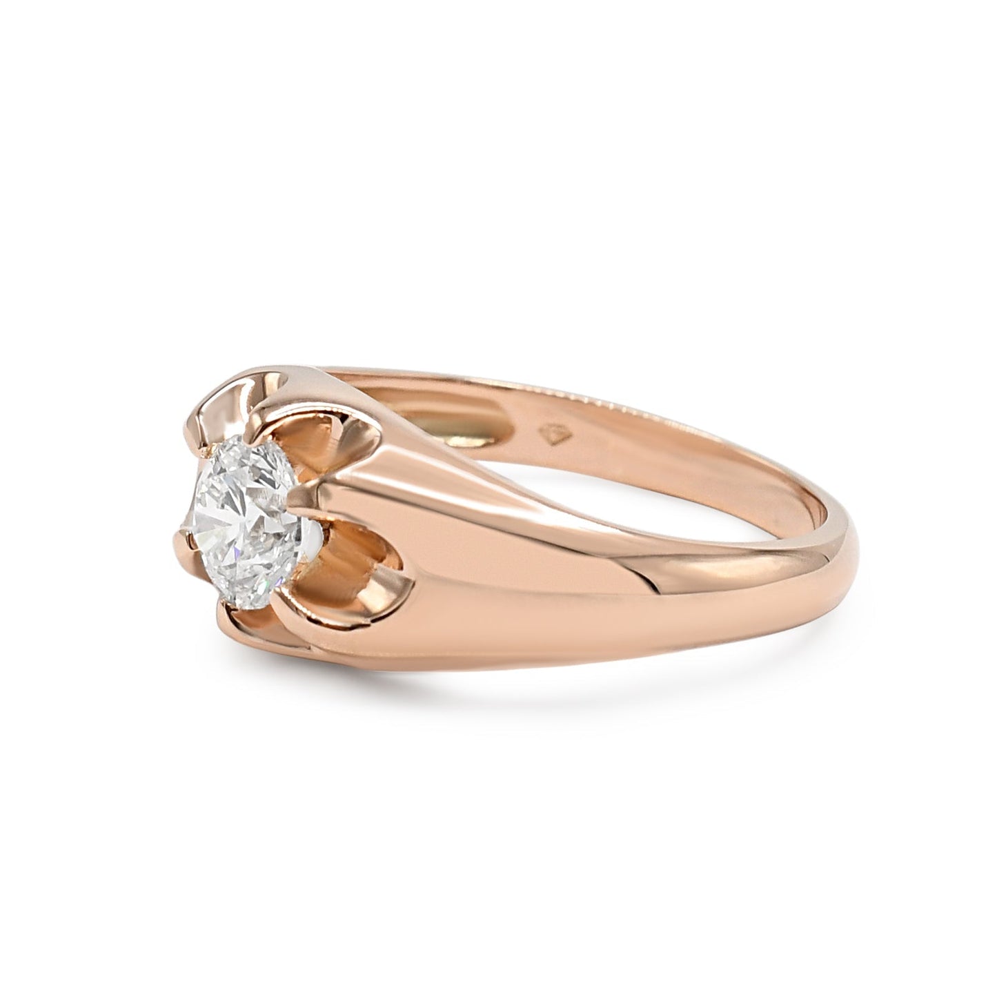 GIA Certificated Solitaire Brilliant Cut Diamond Ring