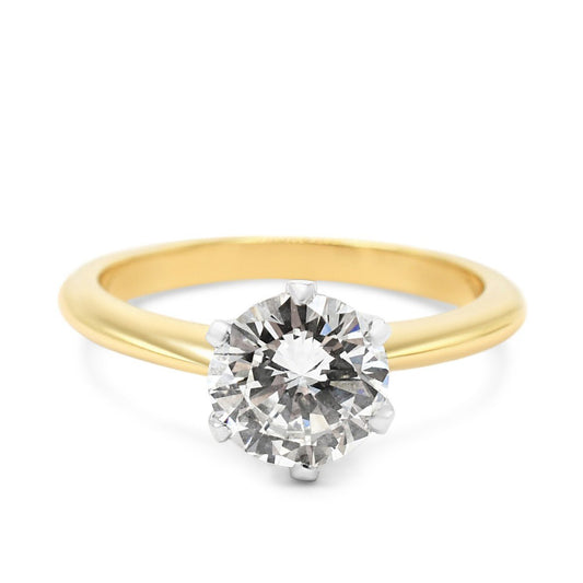 Handmade Certificated Brilliant Cut Diamond Ring