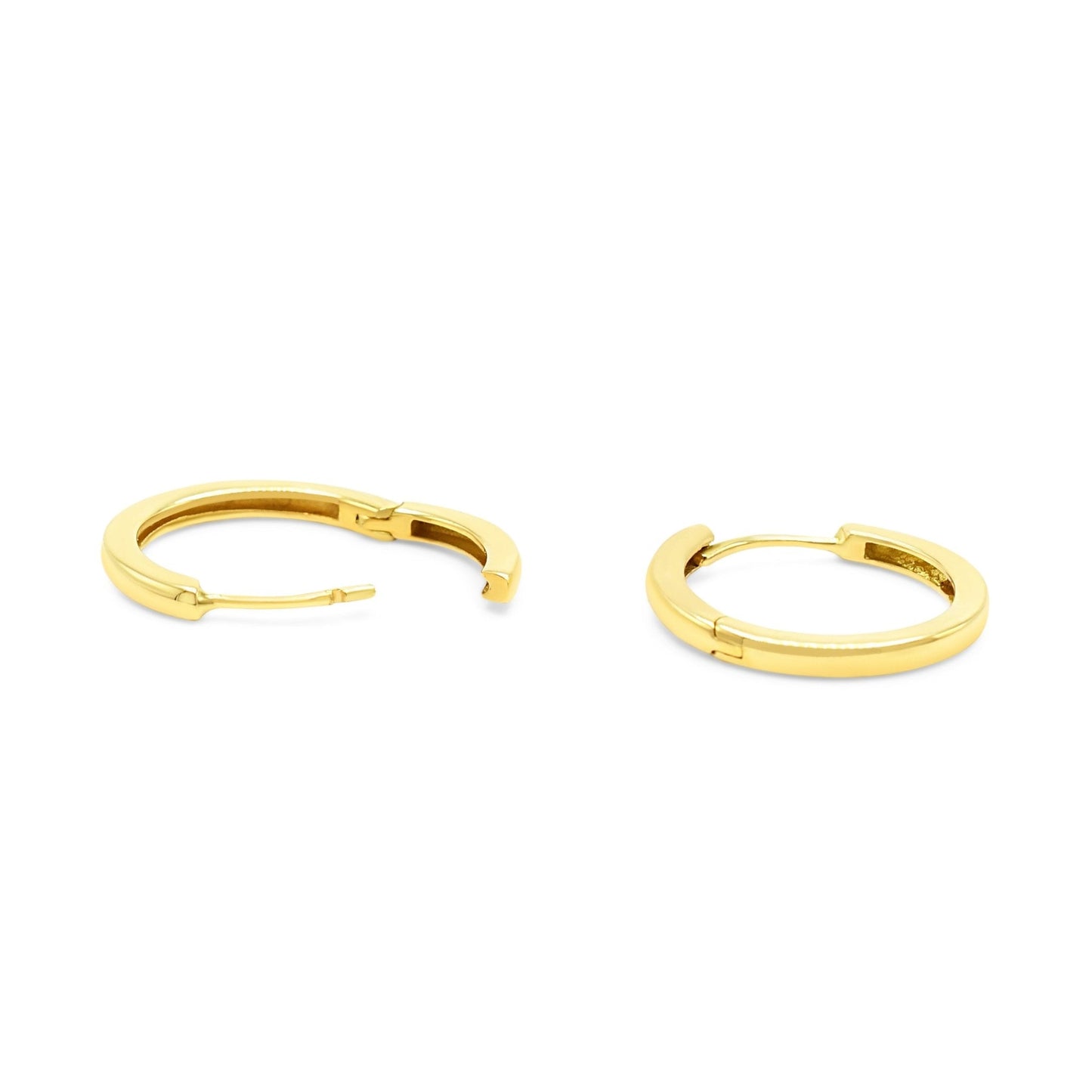 Hinged Hoop Earrings - 18ct Yellow Gold