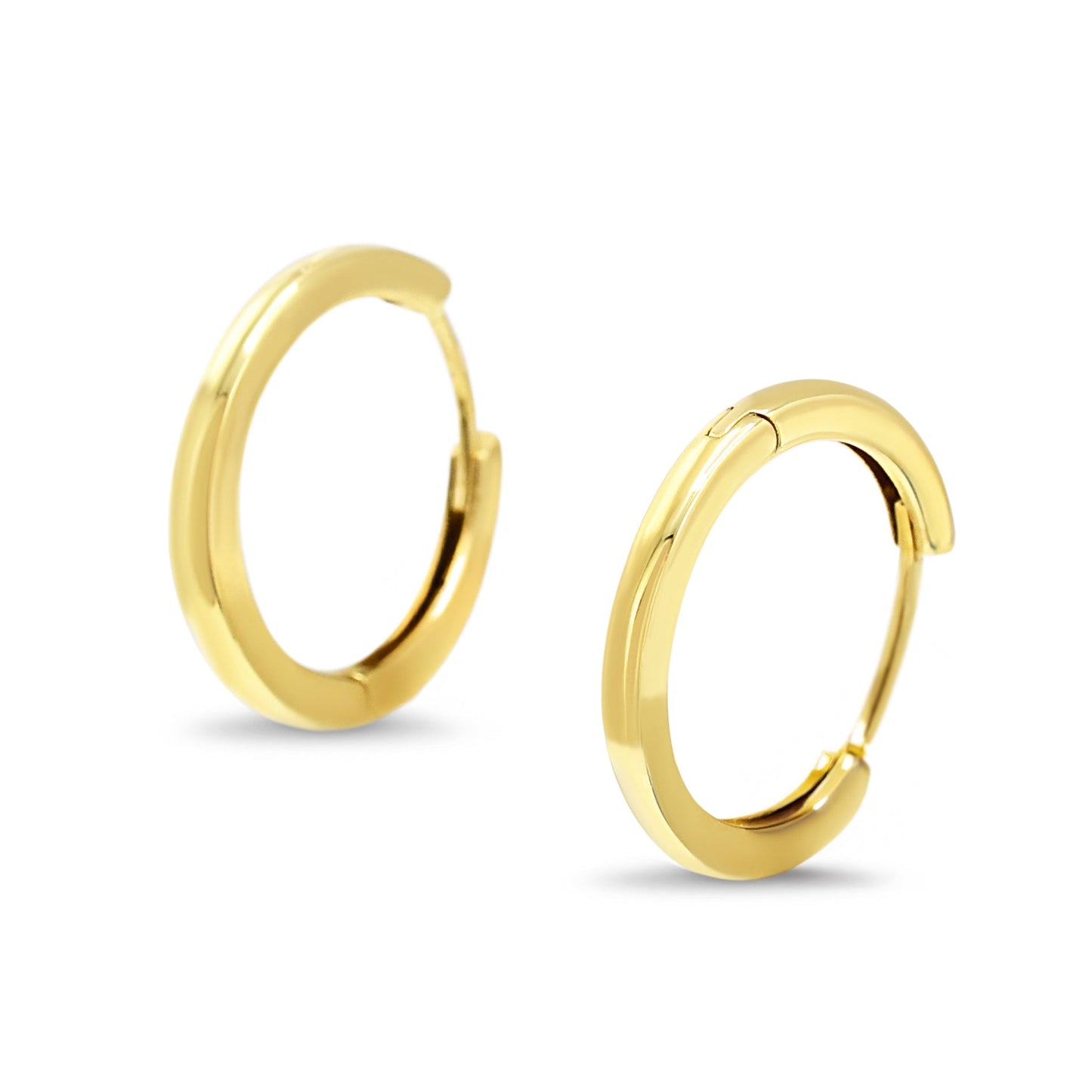 Hinged Hoop Earrings - 18ct Yellow Gold