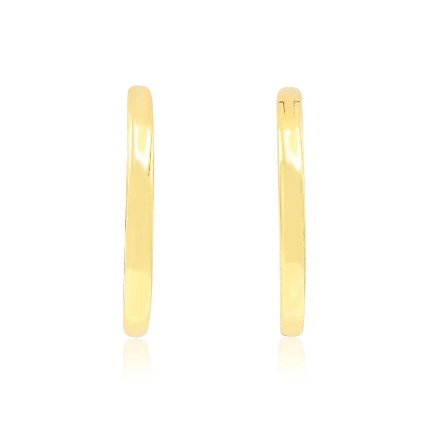 Hinged Hoop Earrings - 18ct Yellow Gold