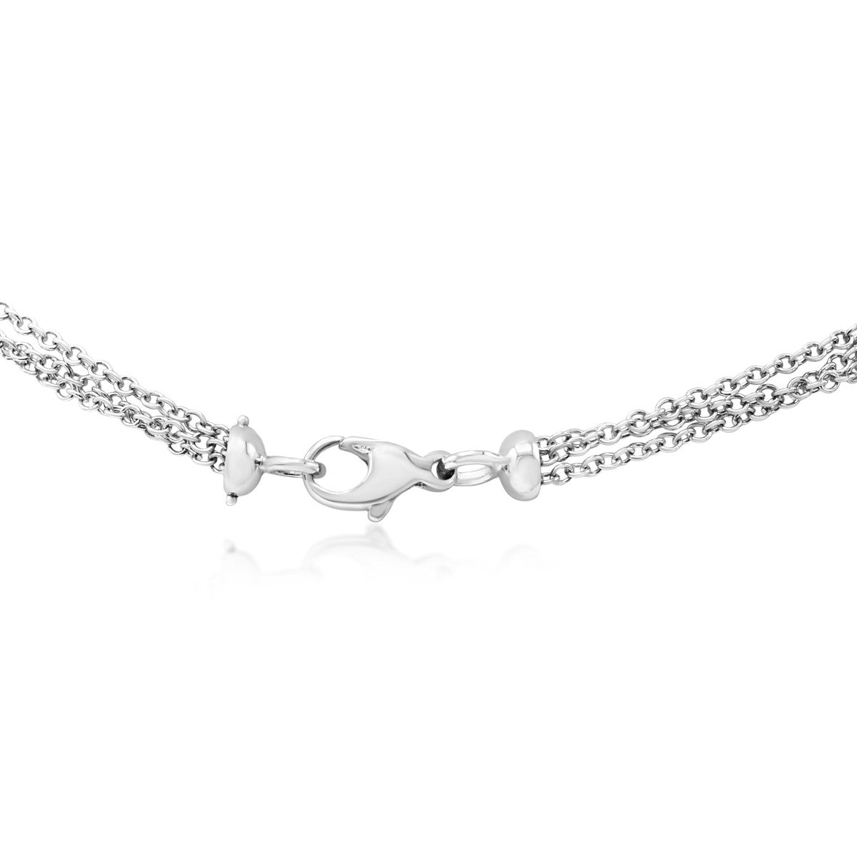 Multi Gem & Diamond Drop Pendant On Chain
