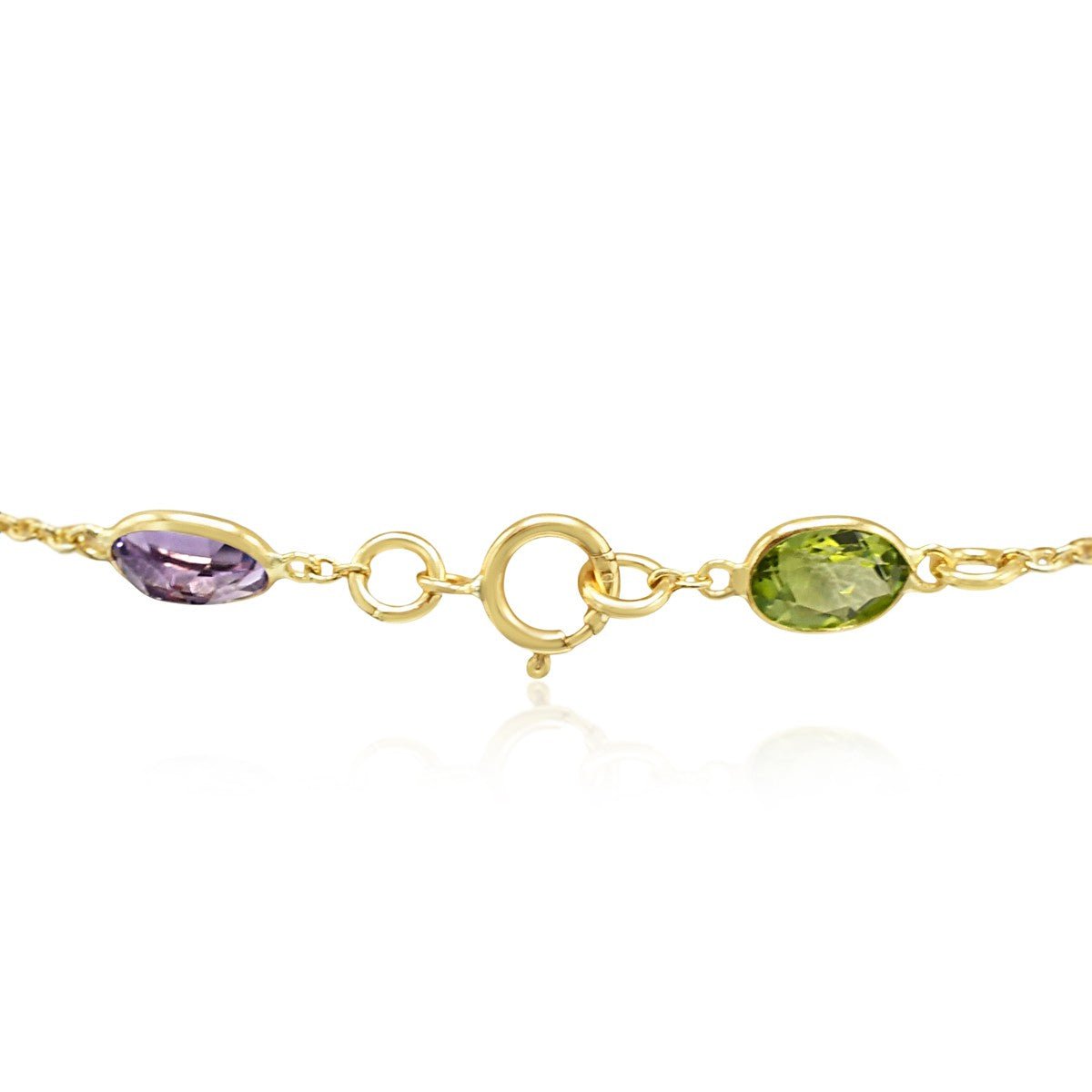 Multi Gem Set Bracelet - 18ct Yellow Gold