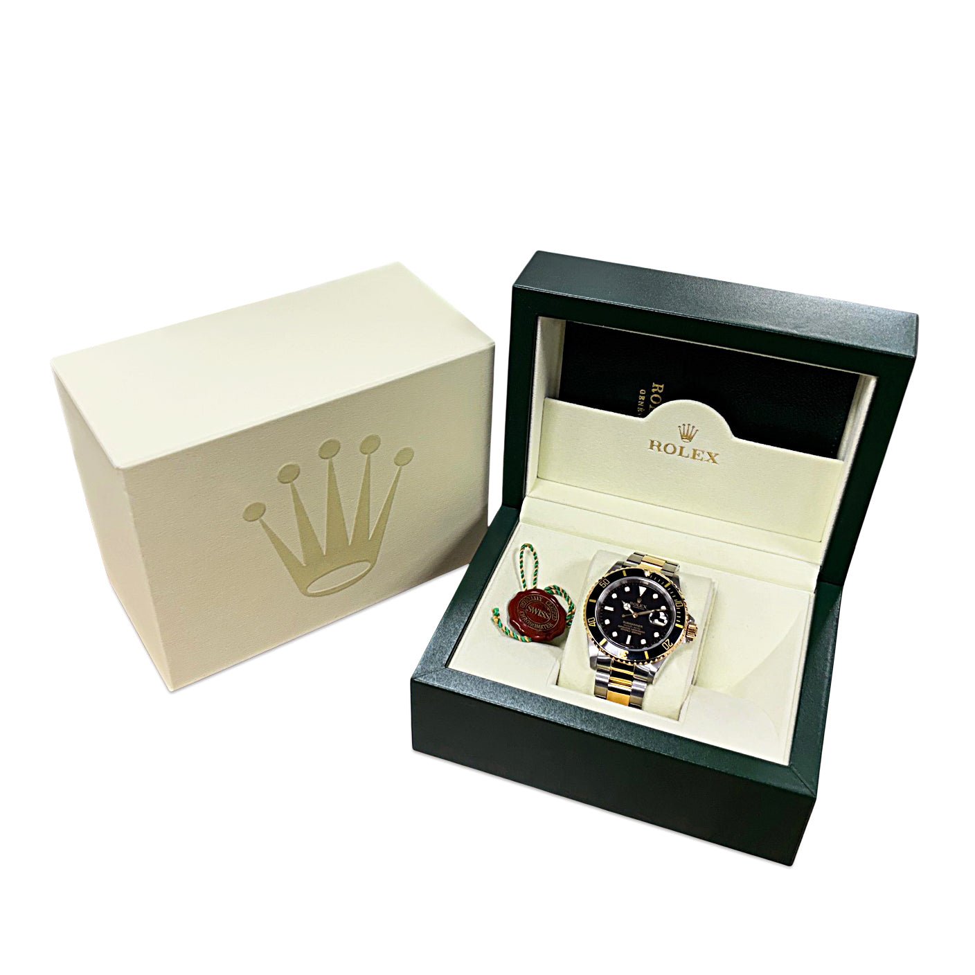 Rolex 40mm Submariner Steel & Yellow Watch Ref 16613