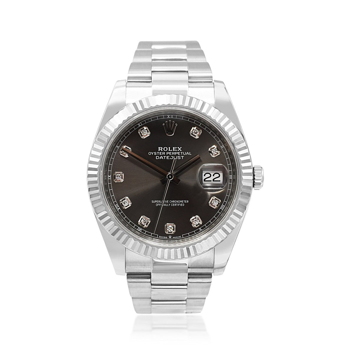 Rolex 41mm Datejust Oystersteel & 18ct White Gold - Ref 126334