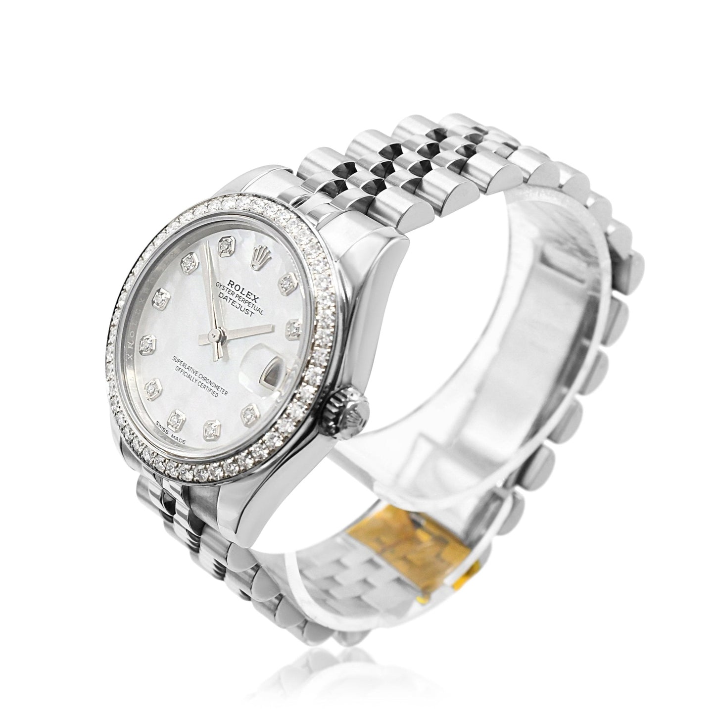 Rolex Datejust 31mm Diamond Steel Watch - Ref 178384