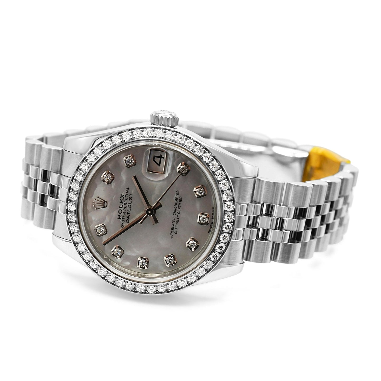 Rolex Datejust 31mm Diamond Steel Watch - Ref 178384