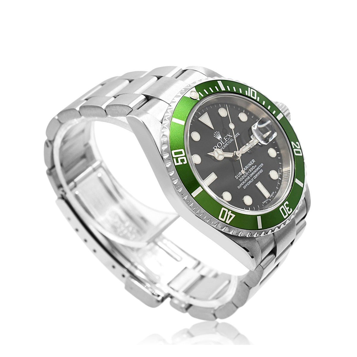 Rolex Submariner Date 40mm Steel Watch Kermit Ref - 16610LV
