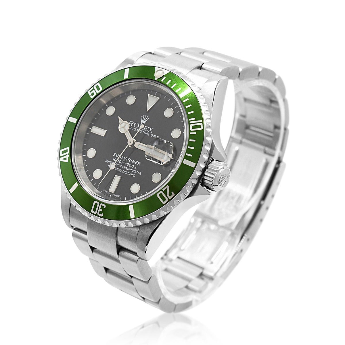 Rolex Submariner Date 40mm Steel Watch Kermit Ref - 16610LV