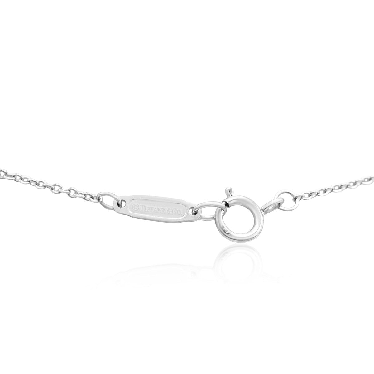 Tiffany Aquamarine & Diamond Pendant Necklace - 18ct White Gold
