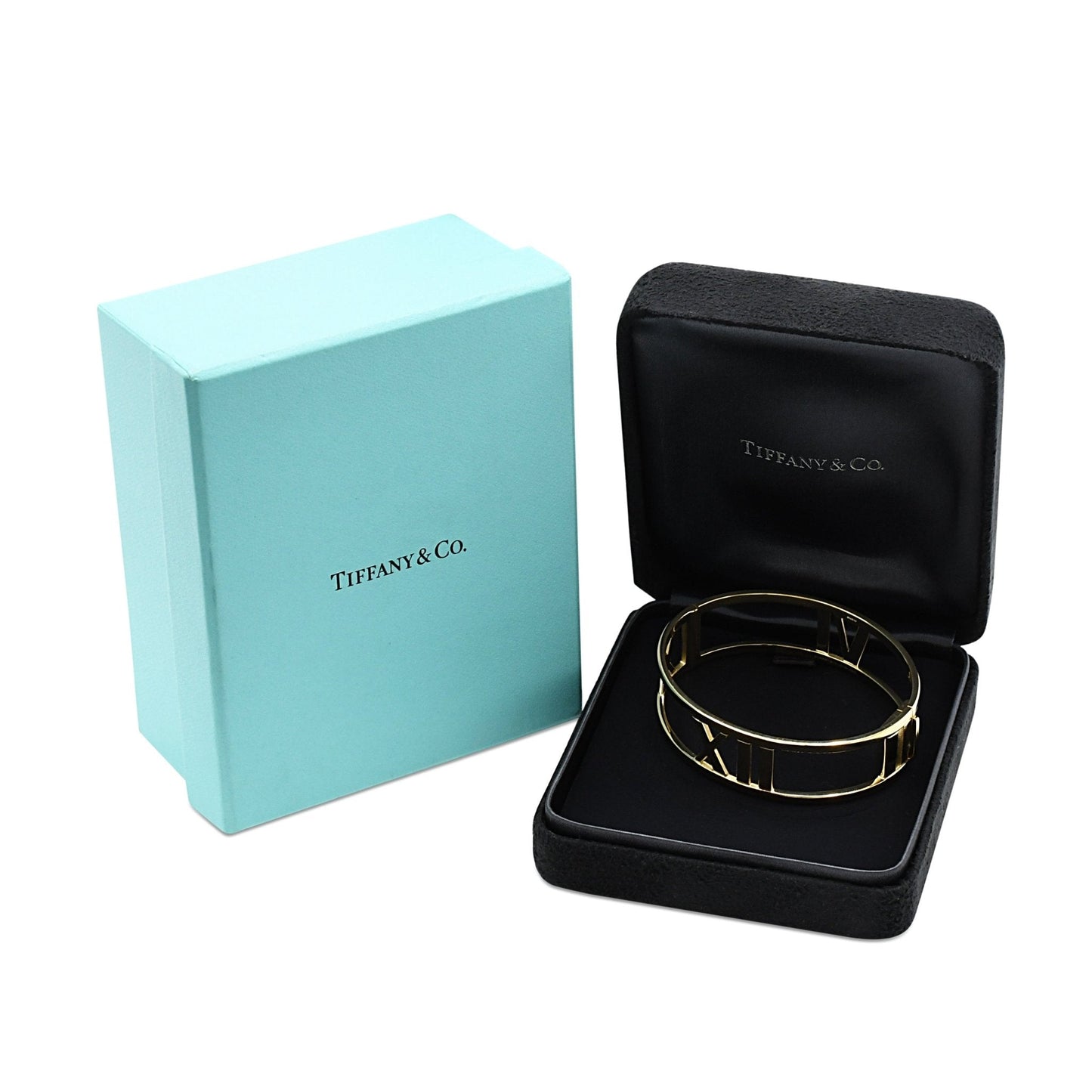 Tiffany Atlas Bangle, Hinged - 18ct Yellow Gold