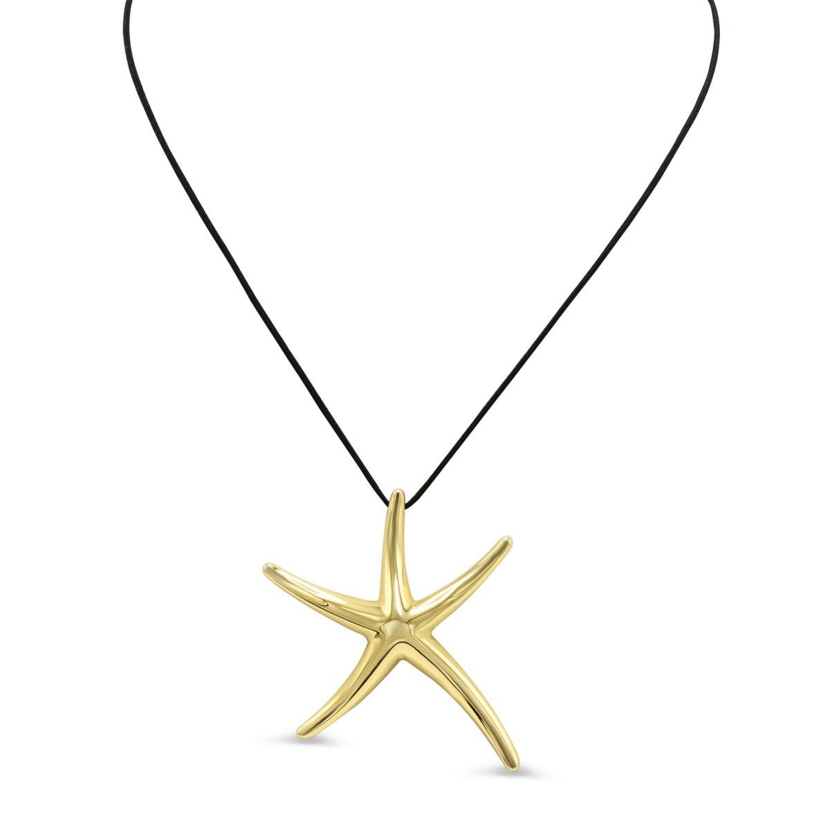 Tiffany Elsa Peretti Starfish Pendant On Silk