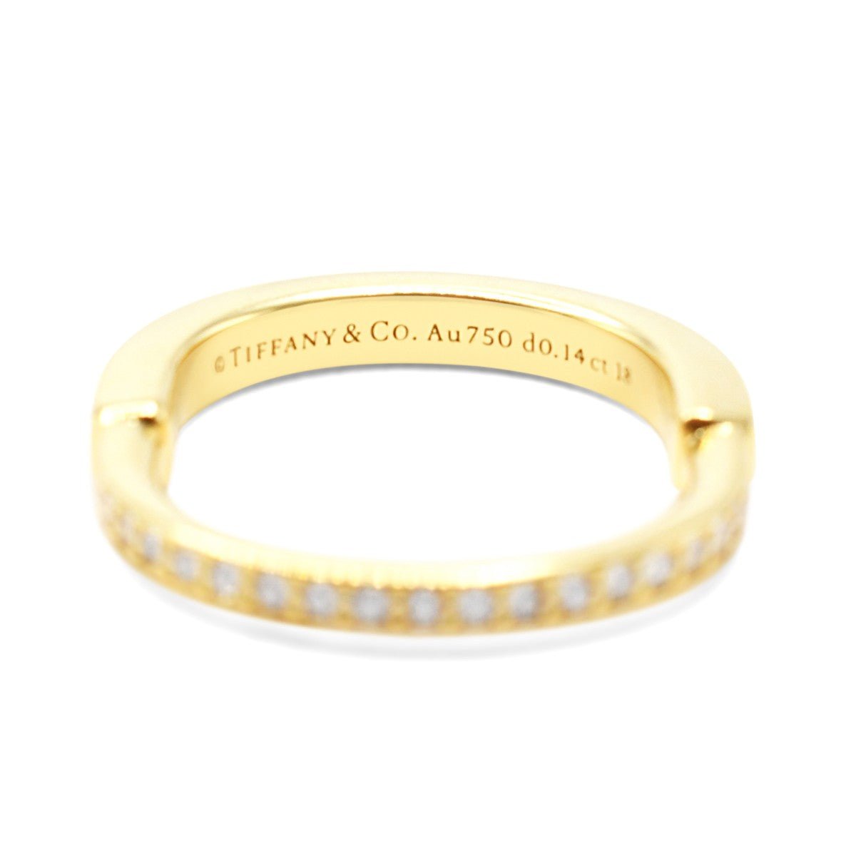 Tiffany Lock Ring In Yellow With Diamonds