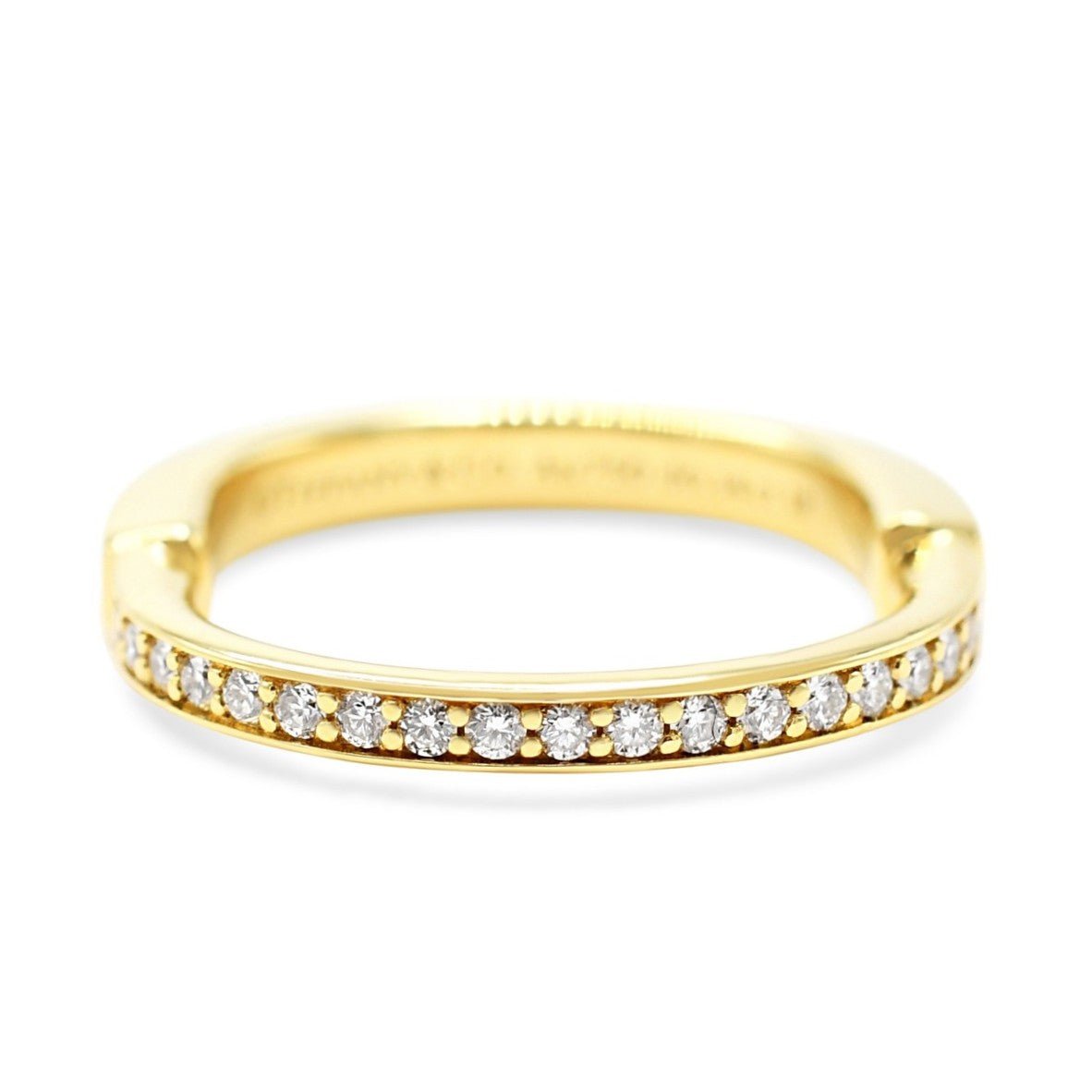 Tiffany Lock Ring In Yellow With Diamonds