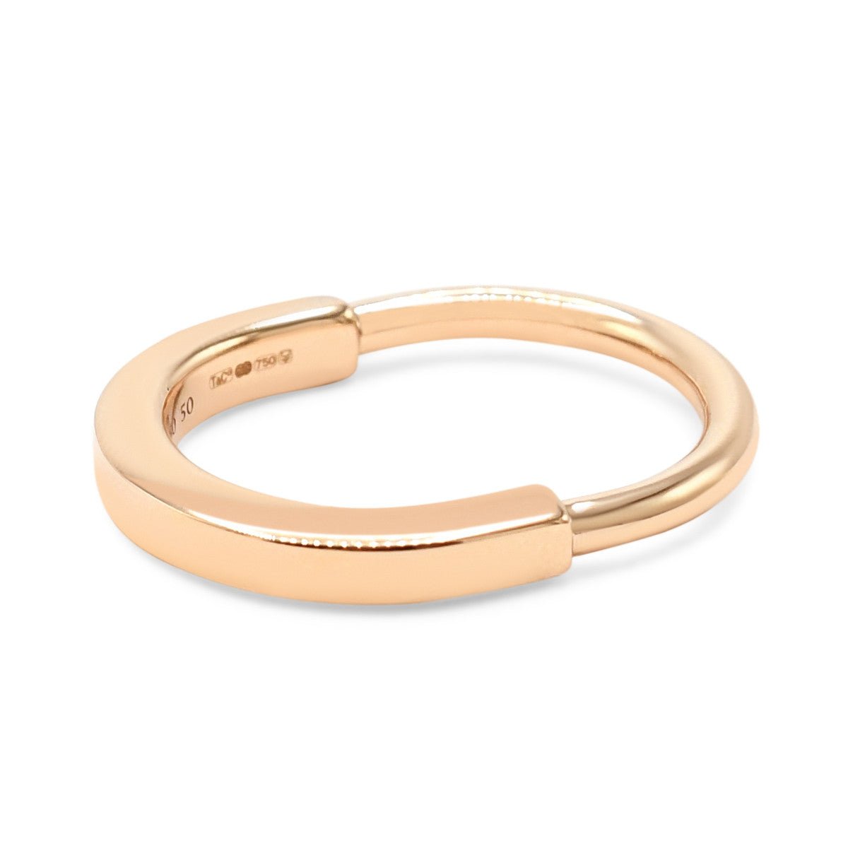 Tiffany Lock Ring Size 50 - 18ct Rose Gold